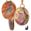 Pendentif Myriel - ruby fall serti cuivre