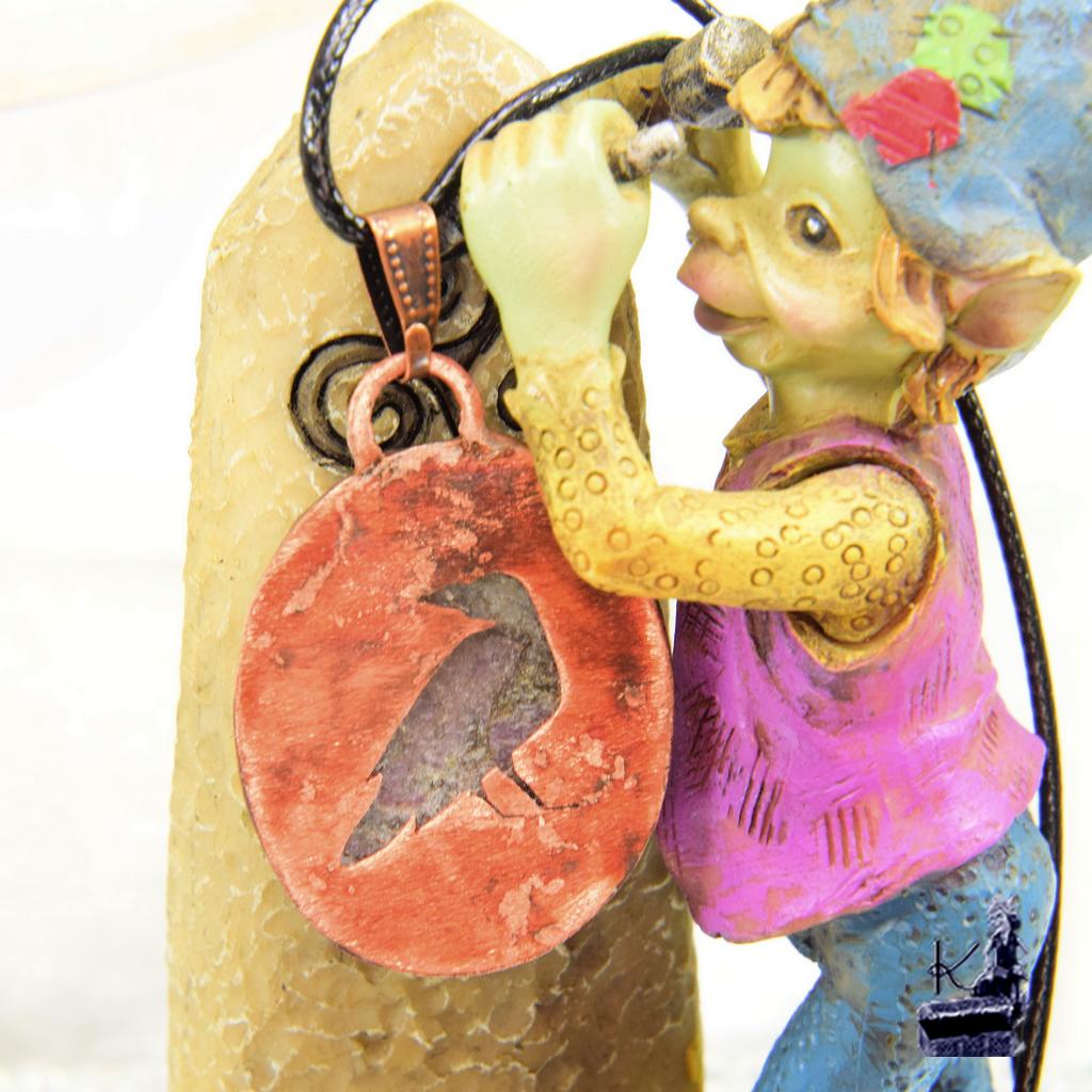 Pendentif Myriel - cuivre et ruby fall – Image 4