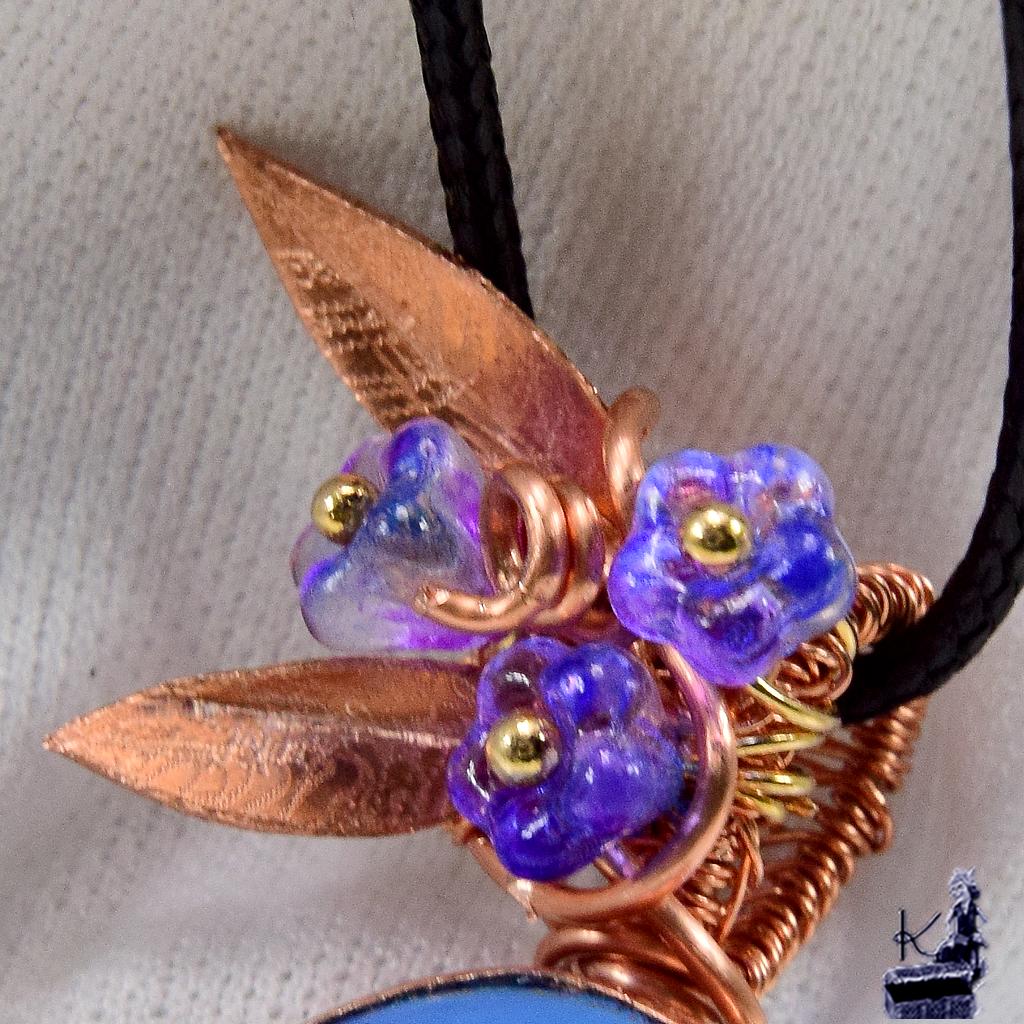 Pendentif Lucia - calcedoine bleue – Image 6