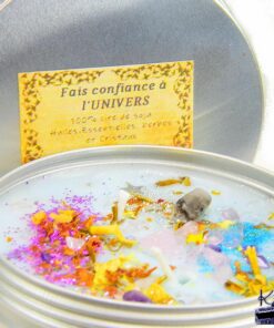 Bougie de manifestation - fais confiance à l'univers