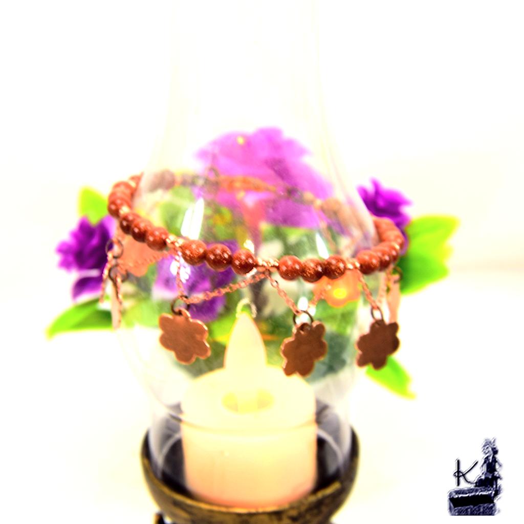 Bracelet Areona - sandstone ( grès doré ) et cuivre naturel – Image 2