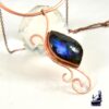 Collier Blejan - cuivre naturel et labradorite