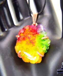 Alternative view of Pendentif Dairine - solar quartz sertie cuivre