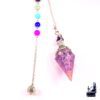 Pendule orgone orgonite en améthyste
