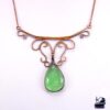 Collier Queo - flurite verte et cuivre naturel