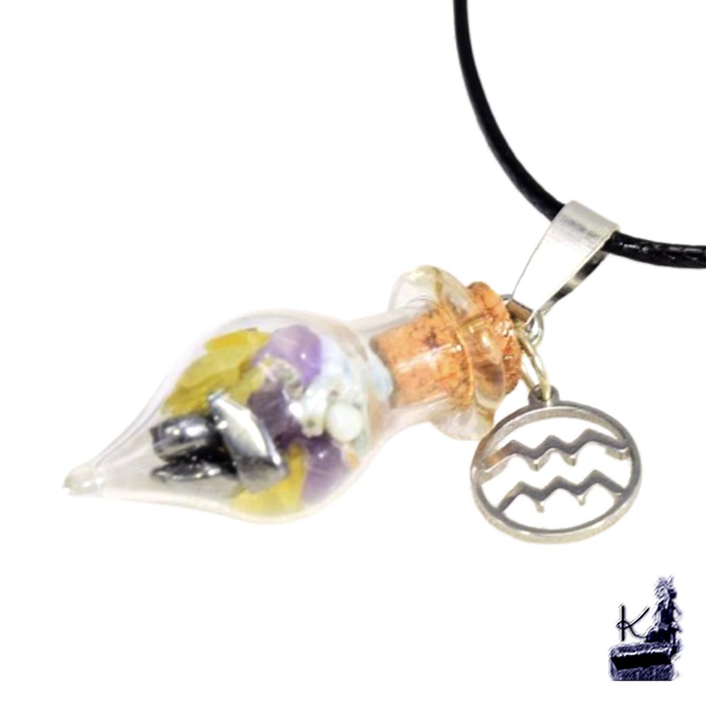 Flacon de sorts faits main pour signe astrologique : Verseau – Image 3