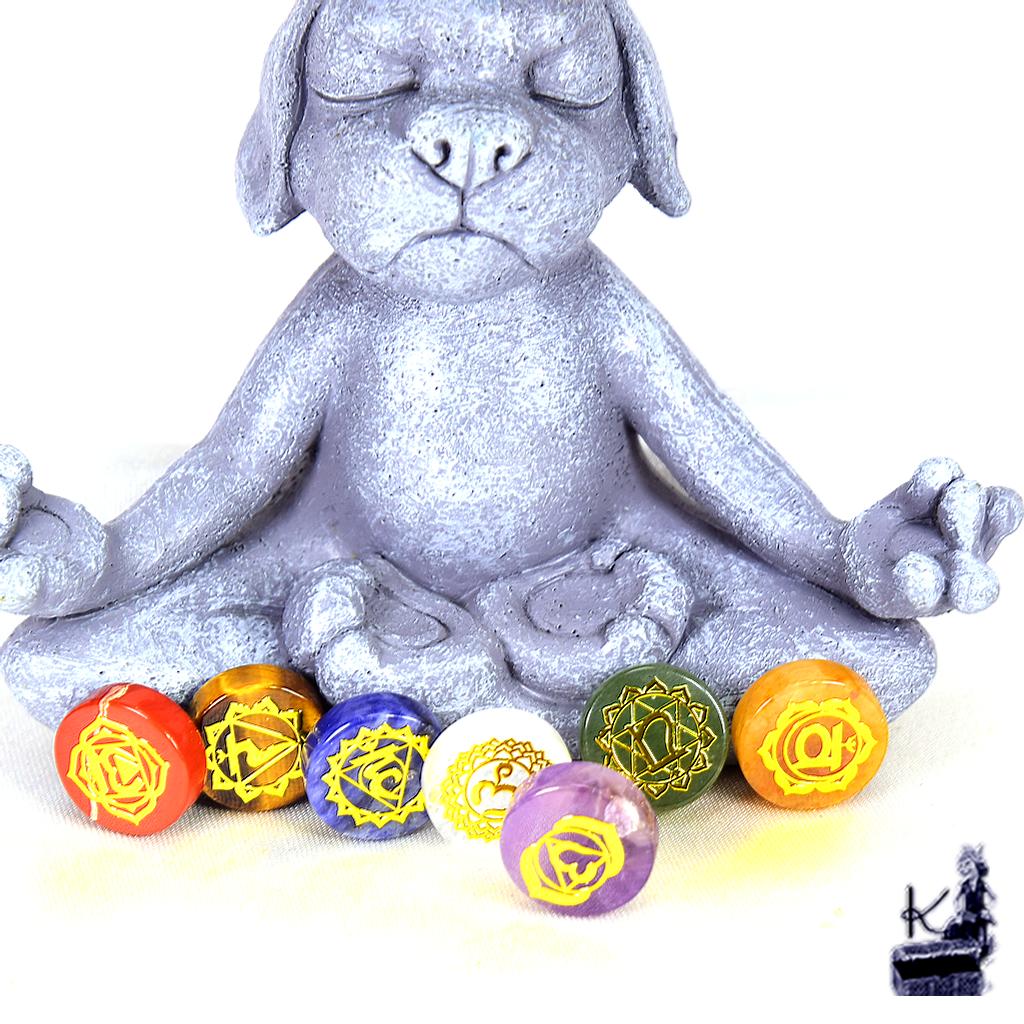 7 pierres pour chakras pour la meditation