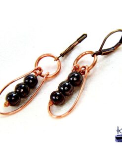 Boucles d'oreille Lusia - hématite aimantée – Image 5