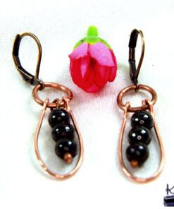 Boucles d'oreille Lusia - hématite aimantée – Image 4