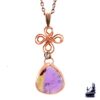 Pendentif Finna en amétrine avec noeud celtique