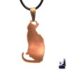 Pendentif Nala - chat en cuivre