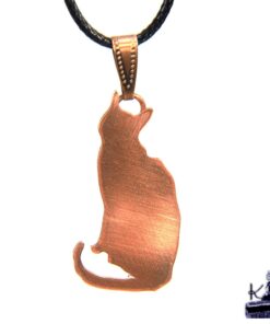 Pendentif Nala - chat en cuivre