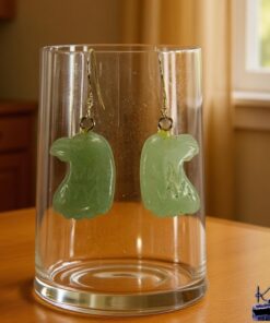 Alternative view of Boucles d'oreille Thorondor - aventurine verte
