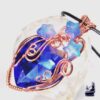 Pendentif coeur bleu