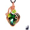 Pendentif coeur vert