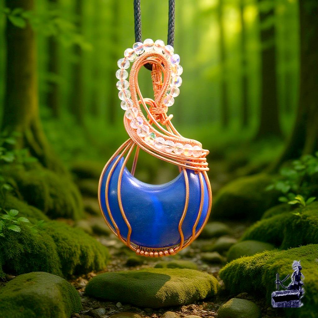 Pendentif Ruvon - amazonite et swarowsky – Image 5
