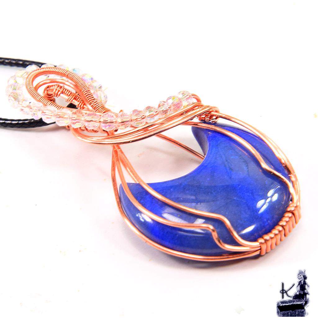 Pendentif Ruvon - amazonite et swarowsky – Image 4