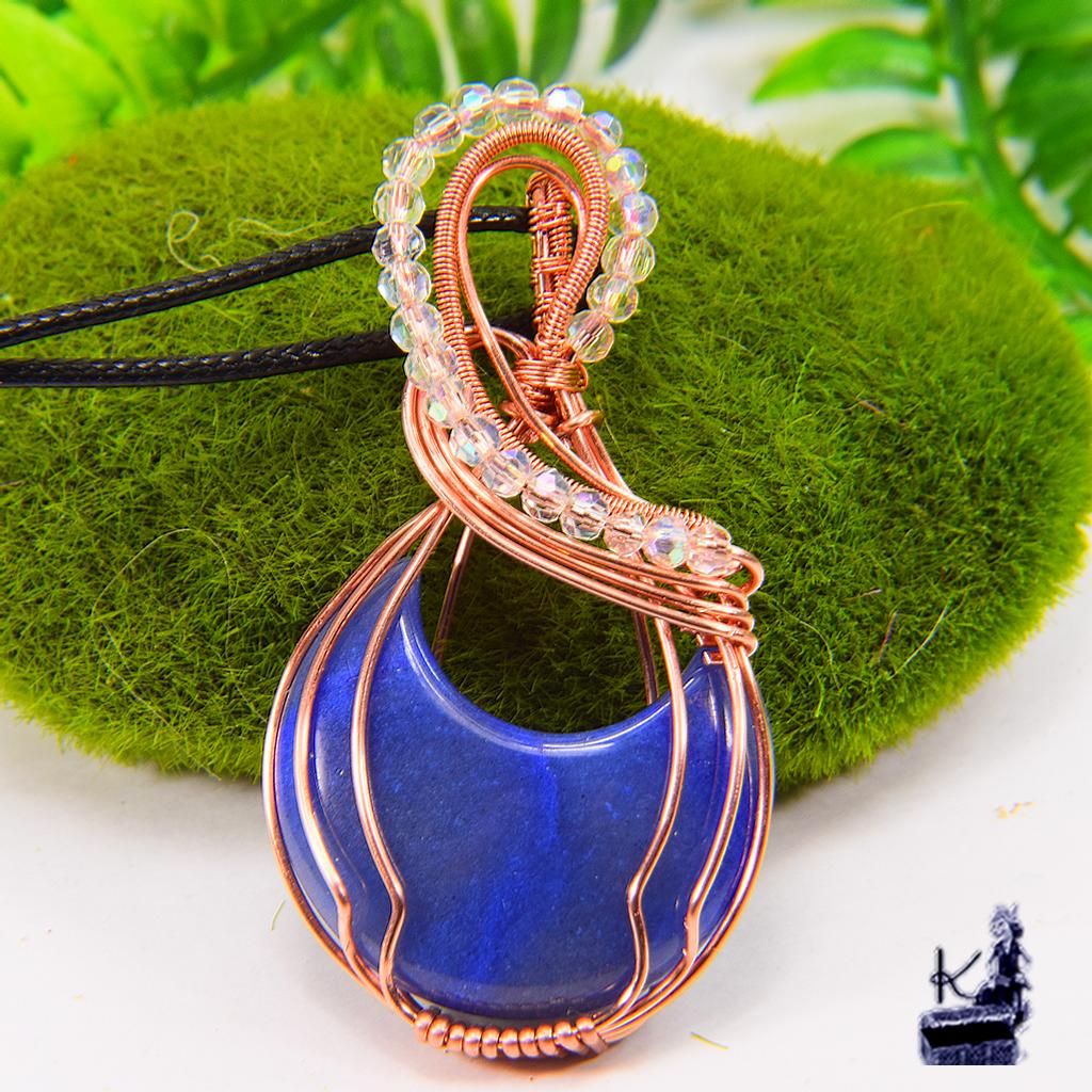 Pendentif Ruvon - amazonite et swarowsky – Image 3