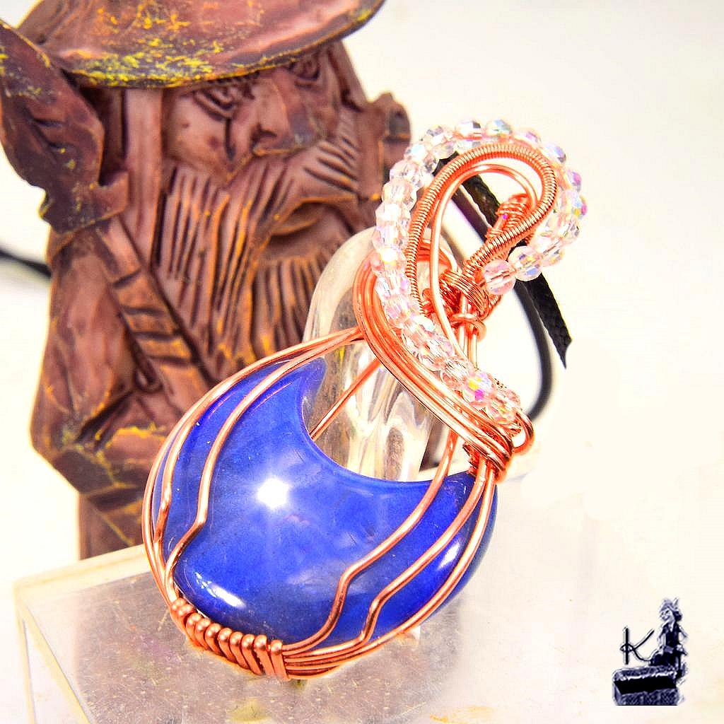 Pendentif Ruvon - amazonite et swarowsky – Image 2