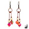 Boucles d'oreille Bly en cuivre et en nacre