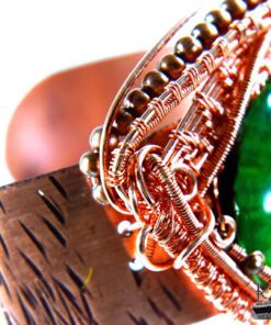 Bracelet manchette oeil de dragon Choran - cuivre naturel – Image 5