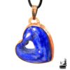 Pendentif coeur Chane - lapis lazuli et cuivre