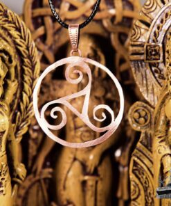 Alternative view of Triskell en cuivre naturel