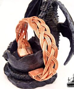 Alternative view of Bracelet Jonc Hallvor - cuivre naturel (grand poignet)