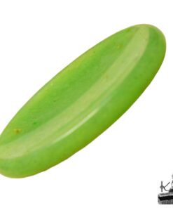 Pierre à souci ovale en aventurine verte naturelle avec encoche pour le pouce