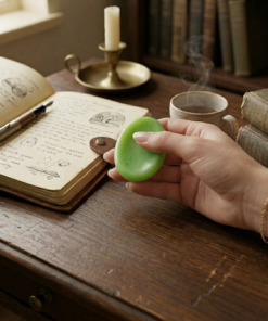 Alternative view of Worry Stone en Aventurine Verte – Fraîcheur Tactile