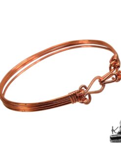 Alternative view of Bracelet jonc Lucia - cuivre naturel