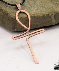 Alternative view of Pendentif Ankh - clé de vie en cuivre naturel