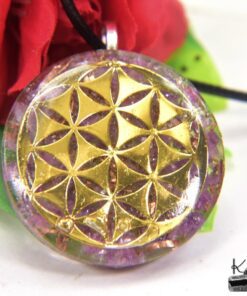 Pendentif orgonite artisanal 