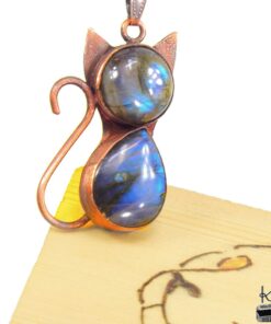 Alternative view of Trésor-box Félix - labradorite bleue