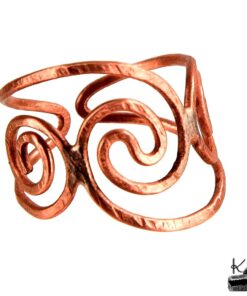 Alternative view of Bague ajustable Dallan - cuivre naturel