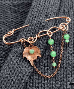 Alternative view of Broche épingle Niel - aventurine