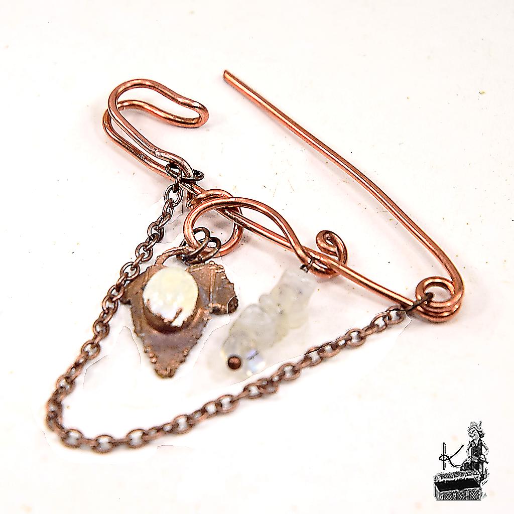 Broche épingle Eira - pierre de lune – Image 4