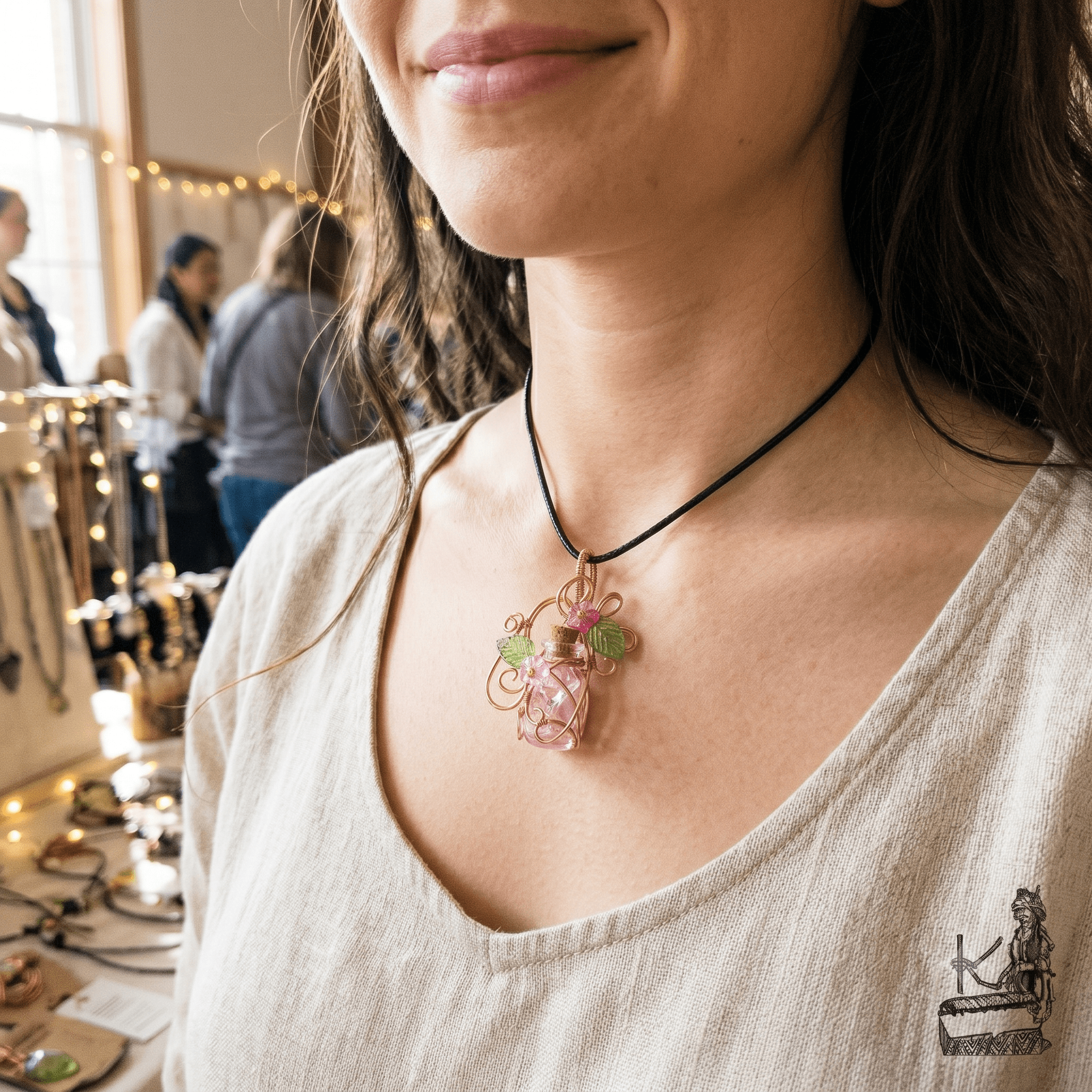 Pendentif "flacon de potion" Ophel – Image 2