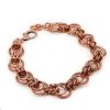 Bracelet en chainmaille Éclipse en cuivre naturel fait main