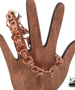 Bracelet en chainmaille Eclipse – cuivre naturel – Image 4