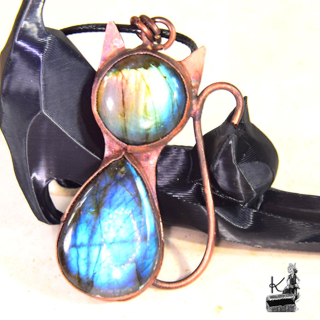 Pendentif Felix - labradorite bleue – Image 3
