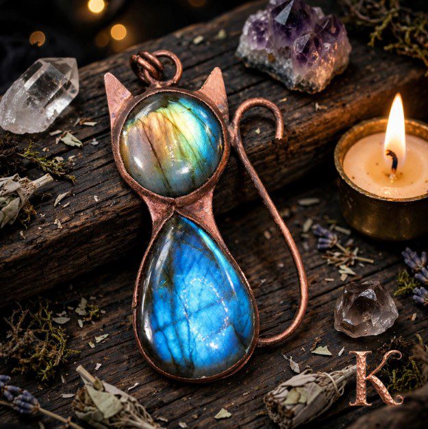 Pendentif Felix - labradorite bleue – Image 6