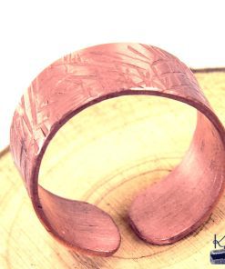 Bague ajustable Olwen – cuivre naturel martelé – Image 5