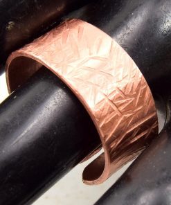 Bague ajustable Olwen – cuivre naturel martelé – Image 4