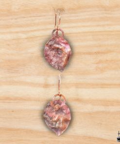 Boucles d'oreille Neirin - feuilles de  hêtre électroformés – Image 3