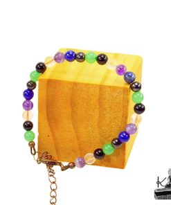 Bracelet Heulyn - Tourmaline, Améthyste et Pierres Naturelles ( bouclier anti-douleur ) – Image 3