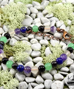 Bracelet Heulyn - Tourmaline, Améthyste et Pierres Naturelles ( bouclier anti-douleur ) – Image 5