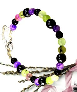 Alternative view of Bracelet Luam - perles en Tourmaline, Fluorite et Pierres Protectrices ( protection pour empathes )