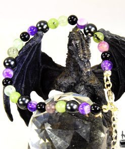 Bracelet Luam - perles en Tourmaline, Fluorite et Pierres Protectrices ( protection pour empathes ) – Image 3