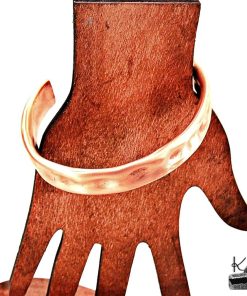 Bracelet manchette Tany - cuivre martelé naturel – Image 4